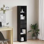 Dulap pentru cărți Stejar negru 36 x 30 x 171 cm Lemn compozit GartenMobel Dekor