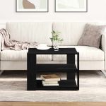 Masa de Cafea Stejar negru 59,5 x 59,5 x 40 cm Lemn compozit GartenMobel Dekor