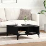 Masă de cafea Stejar negru 60 x 60 x 30 cm Lemn compozit GartenMobel Dekor