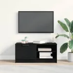 Cabinet TV Negru 80 x 35 x 36.5 cm Lemn compozit GartenMobel Dekor