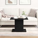 Masă de cafea Stejar negru 55.5 x 55.5 x 40 cm Lemn compozit GartenMobel Dekor