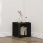 Rafturi de colț Stejar negru 33 x 33 x 34.5 cm Lemn compozit GartenMobel Dekor