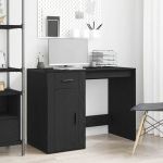 Birou cu sertar Stejar Negru 100 x 49 x 75 cm Lemn compozit GartenMobel Dekor