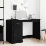 Birou cu sertar Stejar negru 50 x 115 x 75 cm Lemn compozit GartenMobel Dekor