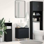 Dulap de chiuvetă Stejar negru 58 x 33 x 60 cm Lemn compozit GartenMobel Dekor