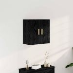 Dulap de perete Stejar negru 60 x 30 x 60 cm Lemn compozit GartenMobel Dekor