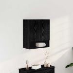 Dulap de perete Stejar negru 60 x 30 x 70 cm Lemn compozit GartenMobel Dekor