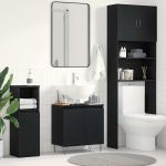 Dulap pentru chiuvetă cu ușă Stejar Negru 58 x 33 x 60 cm GartenMobel Dekor