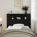 Tablă de pat cu sertar Stejar negru 120 x 19 x 104,5 cm GartenMobel Dekor