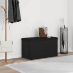 Bancă de depozitare Stejar Negru 82 x 42 x 45 cm Lemn compozit GartenMobel Dekor