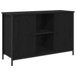 Cabinet TV Stejar negru 101 x 35 x 65 cm Lemn compozit GartenMobel Dekor