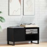 Dulap pentru discuri de vinil Stejar negru 85 x 38 x 48 cm GartenMobel Dekor