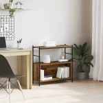 Raft pentru cărți Stejar afumat 80 x 30 x 78.5 cm Lemn compozit GartenMobel Dekor