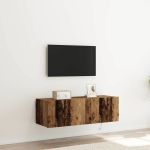 Dulap TV de perete Lemn vechi 100 x 35 x 31 cm Lemn compozit GartenMobel Dekor