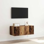 Dulap TV de perete Lemn vechi 80 x 35 x 31 cm Lemn compozit GartenMobel Dekor