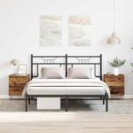 Dulap de noapte 2 pcs Lemn vechi 40 x 35 x 50 cm Lemn compozit GartenMobel Dekor