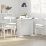 Masă de dining Alb 110 x 60 x 75 cm Lemn compozit GartenMobel Dekor