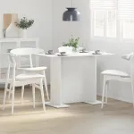 Masă de dining Alb 110 x 60 x 75 cm Lemn compozit GartenMobel Dekor