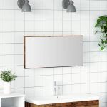 Oglindă pentru baie Lemn vechi 80 x 8.5 x 37 cm Lemn compozit GartenMobel Dekor