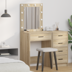 Birou de Toaletă Stejar sonoma 50 x 41 x 135 cm Lemn compozit GartenMobel Dekor