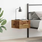 Dulap de noapte Lemn vechi 35 x 35 x 20 cm Lemn compozit GartenMobel Dekor