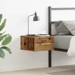 Dulap de noapte Lemn vechi 35 x 35 x 20 cm Lemn compozit GartenMobel Dekor