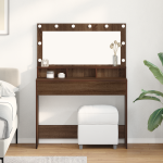 Masă de toaletă Stejar închis 100 x 41 x 135 cm Lemn compozit GartenMobel Dekor