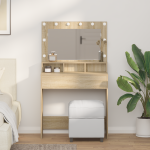 Masă de toaletă Stejar sonoma 79 x 41 x 135 cm Lemn compozit GartenMobel Dekor