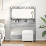Masă de toaletă sonoma gri 100 x 41 x 135 cm Lemn compozit GartenMobel Dekor