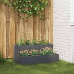 Vază pentru Grădină Antracit 100 x 60 x 45 cm Oțel GartenMobel Dekor