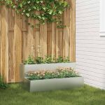 Vază pentru Grădină Argintiu 100 x 60 x 45 cm Oțel galvanizat GartenMobel Dekor
