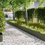 Borduri pentru gazon 20 pcs Olivengrønn 100 x 0.5 x 30 cm Oțel GartenMobel Dekor