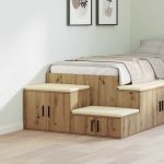 Dulap de depozitare stejar artizanal 118 x 41 x 40 cm GartenMobel Dekor