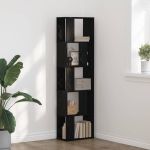 Raft pentru cărți Stejar negru 45 x 23.5 x 162.5 cm GartenMobel Dekor