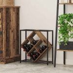 Raft pentru vin Lemn vechi 51 x 18 x 52.5 cm Lemn compozit GartenMobel Dekor