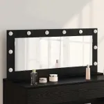 Oglindă de toaletă cu oglindă Stejar Negru 100 x 45 x 18 cm GartenMobel Dekor