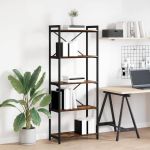Bibliotecă Stejar afumat 60 x 30 x 153 cm Lemn compozit GartenMobel Dekor