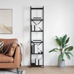 Bibliotecă Stejar negru 40 x 30 x 188 cm Lemn compozit GartenMobel Dekor