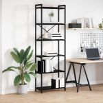 Bibliotecă Stejar negru 60 x 30 x 188 cm Lemn compozit GartenMobel Dekor