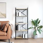 Bibliotecă Stejar sonoma 60 x 30 x 153 cm Lemn compozit GartenMobel Dekor