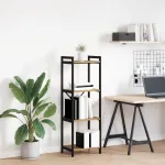 Bibliotecă stejar artizanal 40 x 30 x 118 cm Lemn compozit GartenMobel Dekor