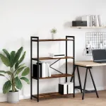 Bibliotecă Stejar afumat 80 x 30 x 118 cm Lemn compozit GartenMobel Dekor