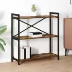 Bibliotecă Stejar afumat 80 x 30 x 83 cm Lemn compozit GartenMobel Dekor