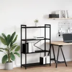 Bibliotecă Stejar negru 80 x 30 x 118 cm Lemn compozit GartenMobel Dekor