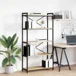 Bibliotecă Stejar sonoma 80 x 30 x 153 cm Lemn compozit GartenMobel Dekor