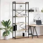 Bibliotecă Stejar sonoma 80 x 30 x 188 cm Lemn compozit GartenMobel Dekor