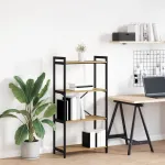 Bibliotecă stejar artizanal 60 x 30 x 118 cm Lemn compozit GartenMobel Dekor