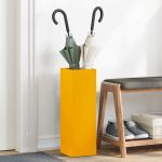 Suport pentru umbrele Muștar 15.5 x 15.5 x 49 cm Oțel GartenMobel Dekor