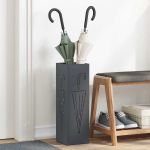 Suport pentru umbrele Antracit 15.5 x 15.5 x 49 cm Oțel GartenMobel Dekor
