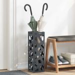 Suport pentru umbrele Antracit 15.5 x 15.5 x 49 cm Oțel GartenMobel Dekor
